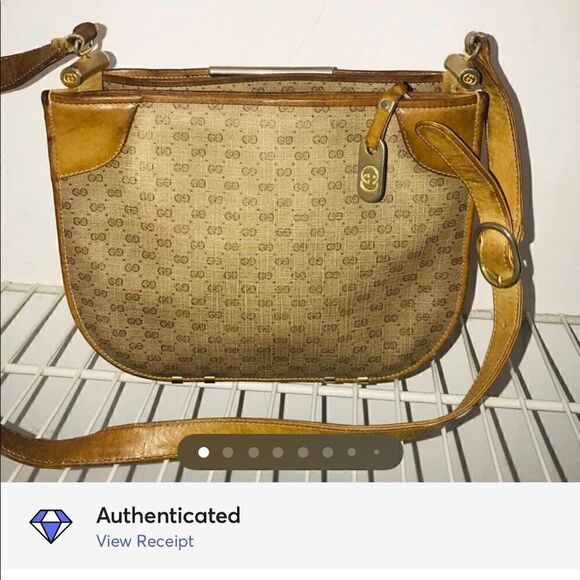 Gucci vintage cross body honey caramel handbag - Picture 10 of 16